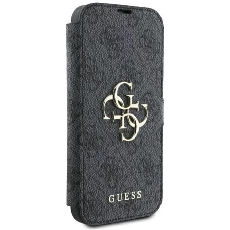 Husa pentru iPhone 16 Plus - Guess Book 4G (GUBKP16M4GMGGR) - Black