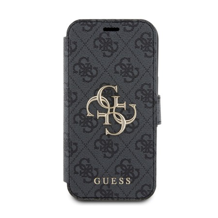 Husa pentru iPhone 15 / iPhone 14 / iPhone 13 - Guess Book 4G (GUBKP15S4GMGGR) - Grey