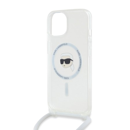 Husa pentru iPhone 15 / iPhone 14 / iPhone 13 - Karl Lagerfeld IML Crossbody MagSafe (KLHMP15SHCKHNT) - Karl Head