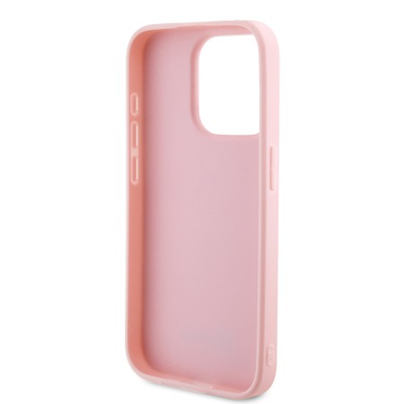 Husa pentru iPhone 15 Pro Max - Saffiano Iridescent Script (GUHCP15XPSAIRSP) - Pink