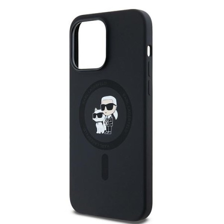 Husa pentru iPhone 14 Pro Max - Karl Lagerfeld Silicone MagSafe (KLHMP14XSCMKCRHK) - KarlandChoupette