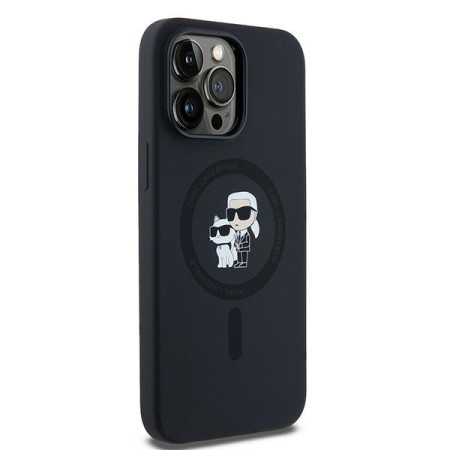 Husa pentru iPhone 14 Pro Max - Karl Lagerfeld Silicone MagSafe (KLHMP14XSCMKCRHK) - KarlandChoupette