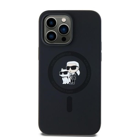 Husa pentru iPhone 14 Pro Max - Karl Lagerfeld Silicone MagSafe (KLHMP14XSCMKCRHK) - KarlandChoupette