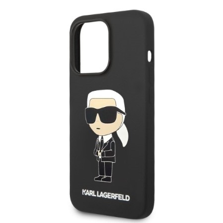 Husa pentru iPhone 14 Pro Max - Karl Lagerfeld Silicone MagSafe (KLHMP14XSNIKBCK) - Ikonik