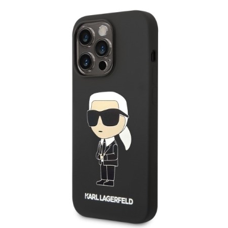 Husa pentru iPhone 14 Pro Max - Karl Lagerfeld Silicone MagSafe (KLHMP14XSNIKBCK) - Ikonik