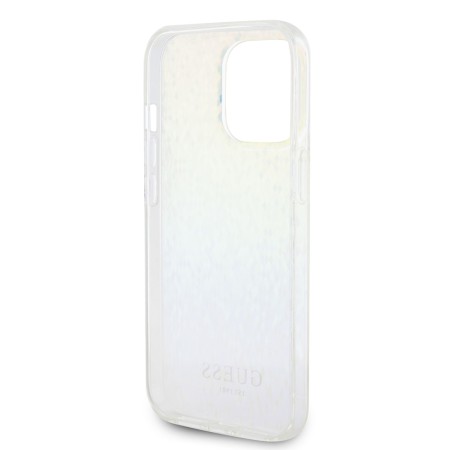 Husa pentru iPhone 15 Pro - Guess Hardcase IML Faceted Mirror Disco Iridescent (GUHCP15LHDECMI) - Multicolour