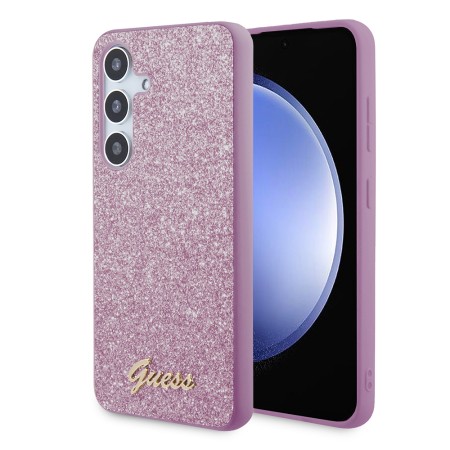 Husa pentru Samsung Galaxy S24 - Guess Glitter Script (GUHCS24SHGGSHU) - Purple