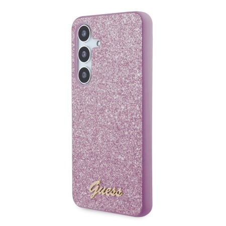 Husa pentru Samsung Galaxy S24 - Guess Glitter Script (GUHCS24SHGGSHU) - Purple