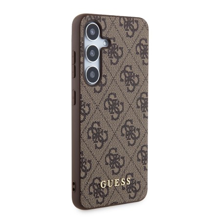 Husa pentru Samsung Galaxy S24 Plus - Guess Hardcase 4G Metal Gold Logo (GUHCS24MG4GFBR) - Brown