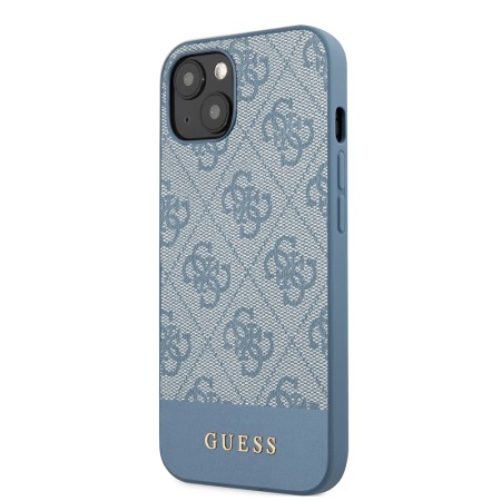 Husa pentru iPhone 15 / iPhone 14 / iPhone 13 - Guess Hardcase 4G Stripe Collection (GUHCP15SG4GLBL) - Blue