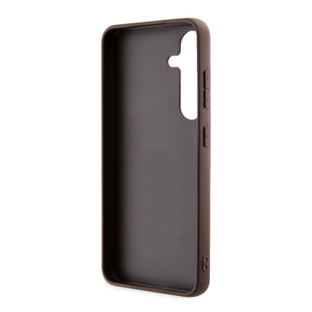 Husa pentru Samsung Galaxy S24 - Guess Hardcase 4G Stripe Collection (GUHCS24SG4GLBR) - Brown