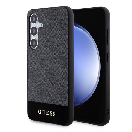 Husa pentru Samsung Galaxy S24 Plus - Guess Hardcase 4G Stripe Collection (GUHCS24MG4GLGR) - Black