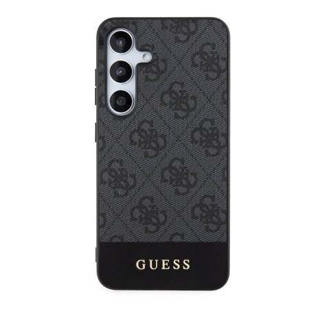 Husa pentru Samsung Galaxy S24 Plus - Guess Hardcase 4G Stripe Collection (GUHCS24MG4GLGR) - Black