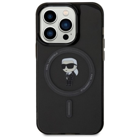 Husa pentru iPhone 15 Pro Max - Karl Lagerfeld IML MagSafe (KLHMP15XHFCKNOK) - Ikonik