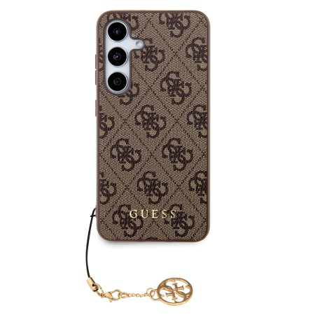 Husa pentru Samsung Galaxy S24 Plus - Guess Hardcase 4G Charms Collection (GUHCS24MGF4GBR) - Brown