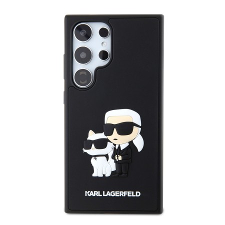 Husa pentru Samsung Galaxy S24 Ultra - Karl Lagerfeld 3D Design (KLHCS24L3DRKCNK) - Rubber KarlandChoupette