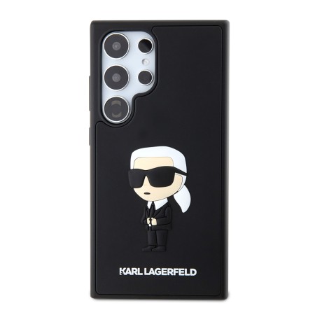 Husa pentru Samsung Galaxy S24 Ultra - Karl Lagerfeld 3D Design (KLHCS24L3DRKINK) - Rubber Ikonik