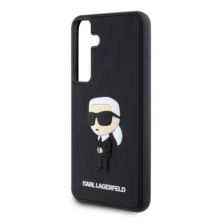 Husa pentru Samsung Galaxy S24 Plus - Karl Lagerfeld 3D Design (KLHCS24M3DRKINK) - Rubber Ikonik