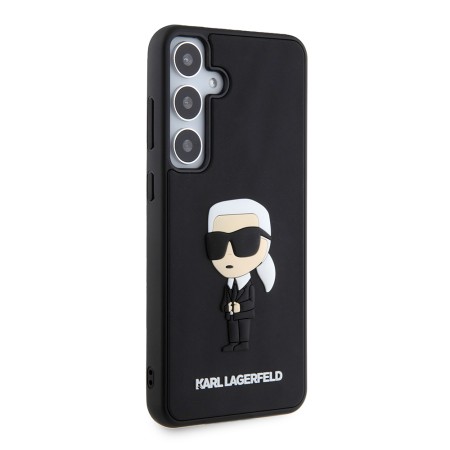 Husa pentru Samsung Galaxy S24 Plus - Karl Lagerfeld 3D Design (KLHCS24M3DRKINK) - Rubber Ikonik