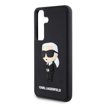 Husa pentru Samsung Galaxy S24 - Karl Lagerfeld 3D Design (KLHCS24S3DRKINK) - Rubber Ikonik