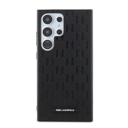 Husa pentru Samsung Galaxy S24 Ultra - Karl Lagerfeld Saffiano (KLHCS24LSAKLHPK) - Mono Metal Logo