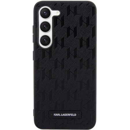 Husa pentru Samsung Galaxy S24 Plus - Karl Lagerfeld Saffiano (KLHCS24MSAKLHPK) - Mono Metal Logo