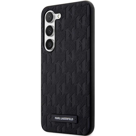 Husa pentru Samsung Galaxy S24 Plus - Karl Lagerfeld Saffiano (KLHCS24MSAKLHPK) - Mono Metal Logo