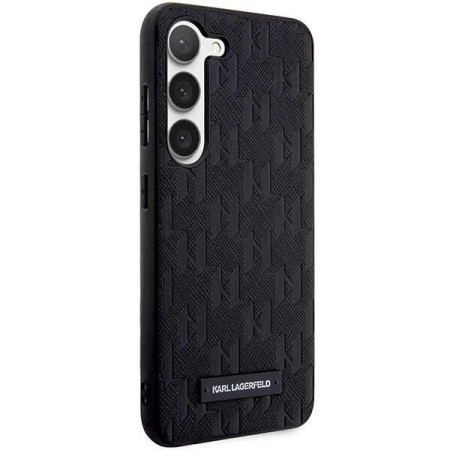 Husa pentru Samsung Galaxy S24 Plus - Karl Lagerfeld Saffiano (KLHCS24MSAKLHPK) - Mono Metal Logo