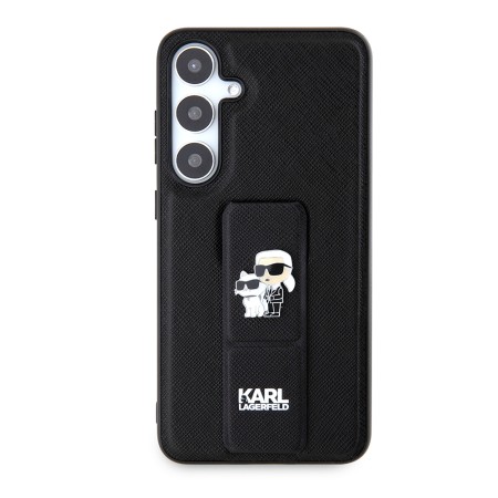 Husa pentru Samsung Galaxy S24 Plus - Karl Lagerfeld Saffiano Gripstand (KLHCS24MGSAKCPK) - KarlandChoupette