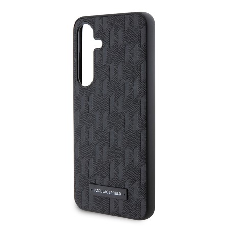 Husa pentru Samsung Galaxy S24 - Karl Lagerfeld Saffiano (KLHCS24SSAKLHPK) - Mono Metal Logo