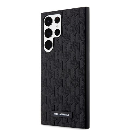 Husa pentru Samsung Galaxy S23 Ultra - Karl Lagerfeld Saffiano (KLHCS23LSAKLHPK) - Mono Metal Logo