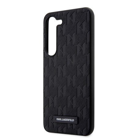 Husa pentru Samsung Galaxy S23 Plus - Karl Lagerfeld Saffiano (KLHCS23MSAKLHPK0 - Mono Metal Logo