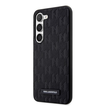 Husa pentru Samsung Galaxy S23 - Karl Lagerfeld Saffiano (KLHCS23SSAKLHPK) - Mono Metal Logo