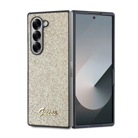 Husa pentru Samsung Galaxy Z Fold6 - Guess Glitter Script (GUHCZFD6HGGSHD) - Gold