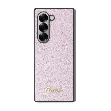 Husa pentru Samsung Galaxy Z Fold6 - Guess Glitter Script (GUHCZFD6HGGSHP) - Pink