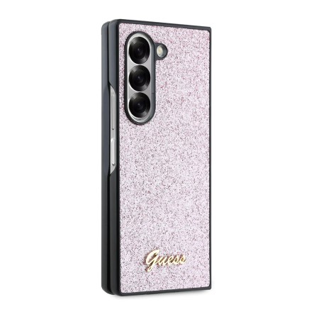 Husa pentru Samsung Galaxy Z Fold6 - Guess Glitter Script (GUHCZFD6HGGSHP) - Pink