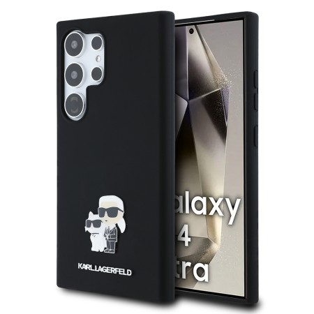 Husa pentru Samsung Galaxy S24 Ultra - Karl Lagerfeld Silicone (KLHCS24LSMHKCNPK) - KarlandChoupette