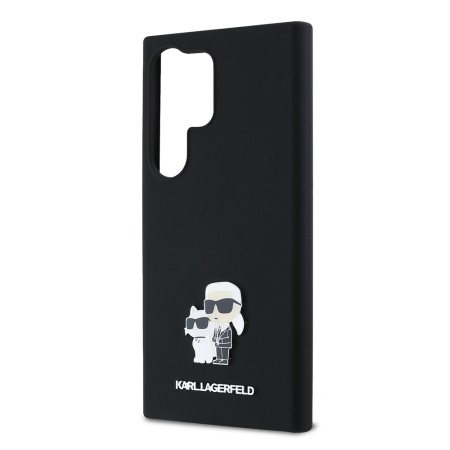 Husa pentru Samsung Galaxy S24 Ultra - Karl Lagerfeld Silicone (KLHCS24LSMHKCNPK) - KarlandChoupette