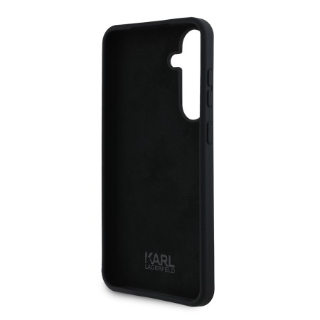 Husa pentru Samsung Galaxy S24 Plus - Karl Lagerfeld Silicone (KLHCS24MSMHKCNPK) - KarlandChoupette Metal Pin