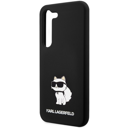 Husa pentru Samsung Galaxy S24 Plus - Karl Lagerfeld Silicone (KLHCS24MSNCHBCK) - Choupette