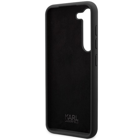 Husa pentru Samsung Galaxy S24 Plus - Karl Lagerfeld Silicone (KLHCS24MSNCHBCK) - Choupette