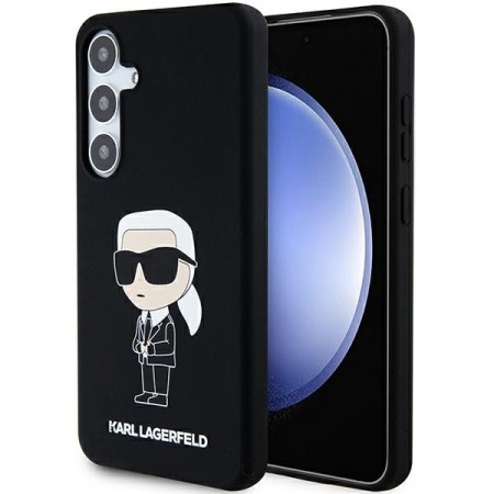 Husa pentru Samsung Galaxy S24 - Karl Lagerfeld Silicone (KLHCS24SSNIKBCK) - Ikonik