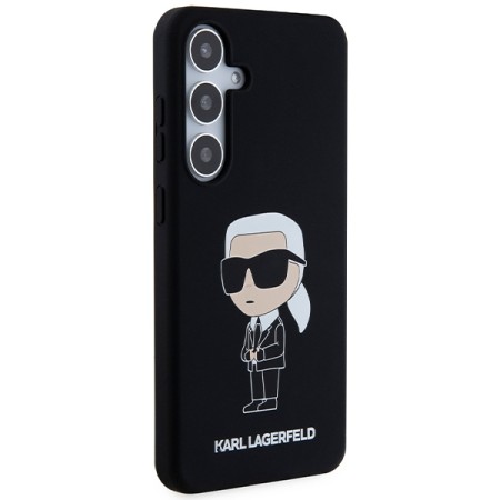 Husa pentru Samsung Galaxy S24 - Karl Lagerfeld Silicone (KLHCS24SSNIKBCK) - Ikonik