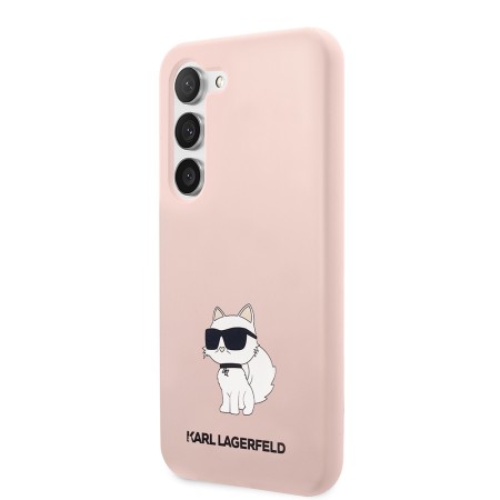 Husa pentru Samsung Galaxy S23 Plus - Karl Lagerfeld Silicone (KLHCS23MSNCHBCP) - Pink Choupette