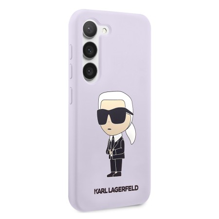 Husa pentru Samsung Galaxy S23 Plus - Karl Lagerfeld Silicone (KLHCS23MSNIKBCU) - Purple Ikonik