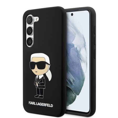 Husa pentru Samsung Galaxy S23 - Karl Lagerfeld Silicone (KLHCS23SSNIKBCK) - Ikonik