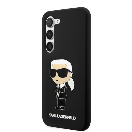 Husa pentru Samsung Galaxy S23 - Karl Lagerfeld Silicone (KLHCS23SSNIKBCK) - Ikonik