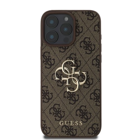 Husa pentru iPhone 16 Pro - Guess Hardcase 4G Big Logo (GUHCP16L4GMGBR) - Brown