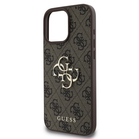 Husa pentru iPhone 16 Pro - Guess Hardcase 4G Big Logo (GUHCP16L4GMGBR) - Brown