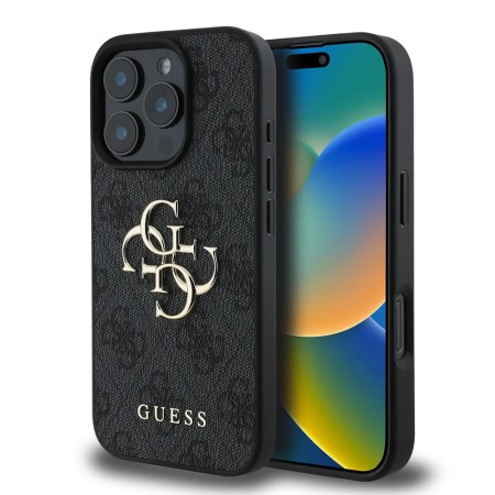 Husa pentru iPhone 16 Pro - Guess Hardcase 4G Big Logo (GUHCP16L4GMGGR) - Black